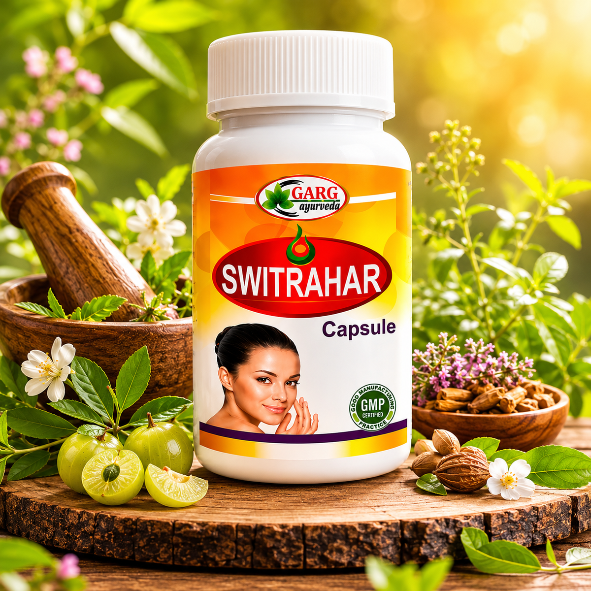Switrahar Capsule - Ayurvedic Herbal Formula for Skin Wellness & Vitiligo Care