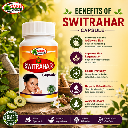 Switrahar Capsule - Ayurvedic Herbal Formula for Skin Wellness & Vitiligo Care