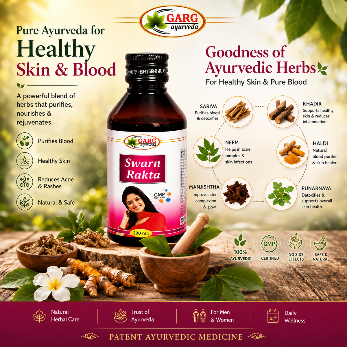 Swarn Rakta Syrup –  For Skin & Blood Wellness