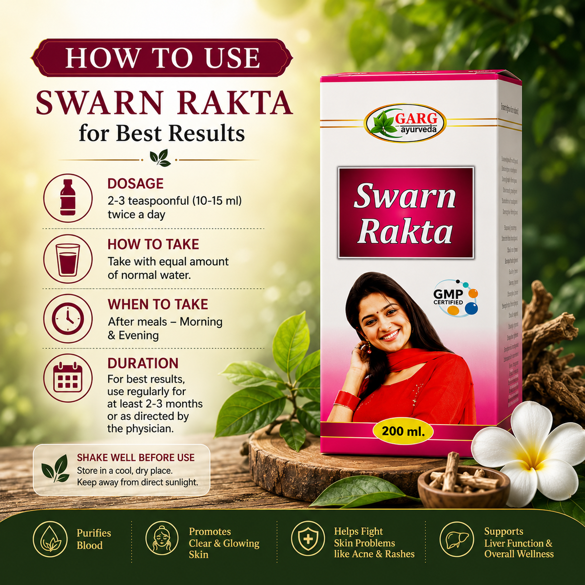 Swarn Rakta Syrup –  For Skin & Blood Wellness