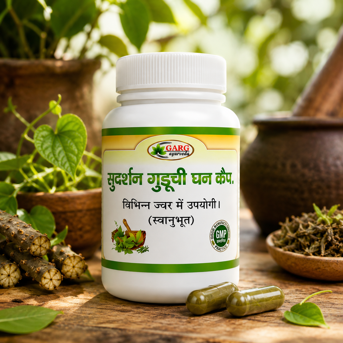 Sudarshan Guduchi Ghan Capsule – For Immunity, Seasonal Wellness & General Health